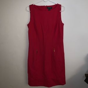 Ralph Lauren bright red dress